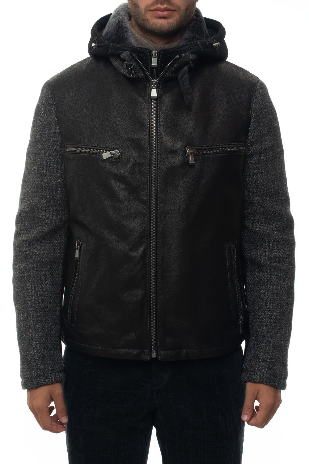  Giubbino In Pelle 