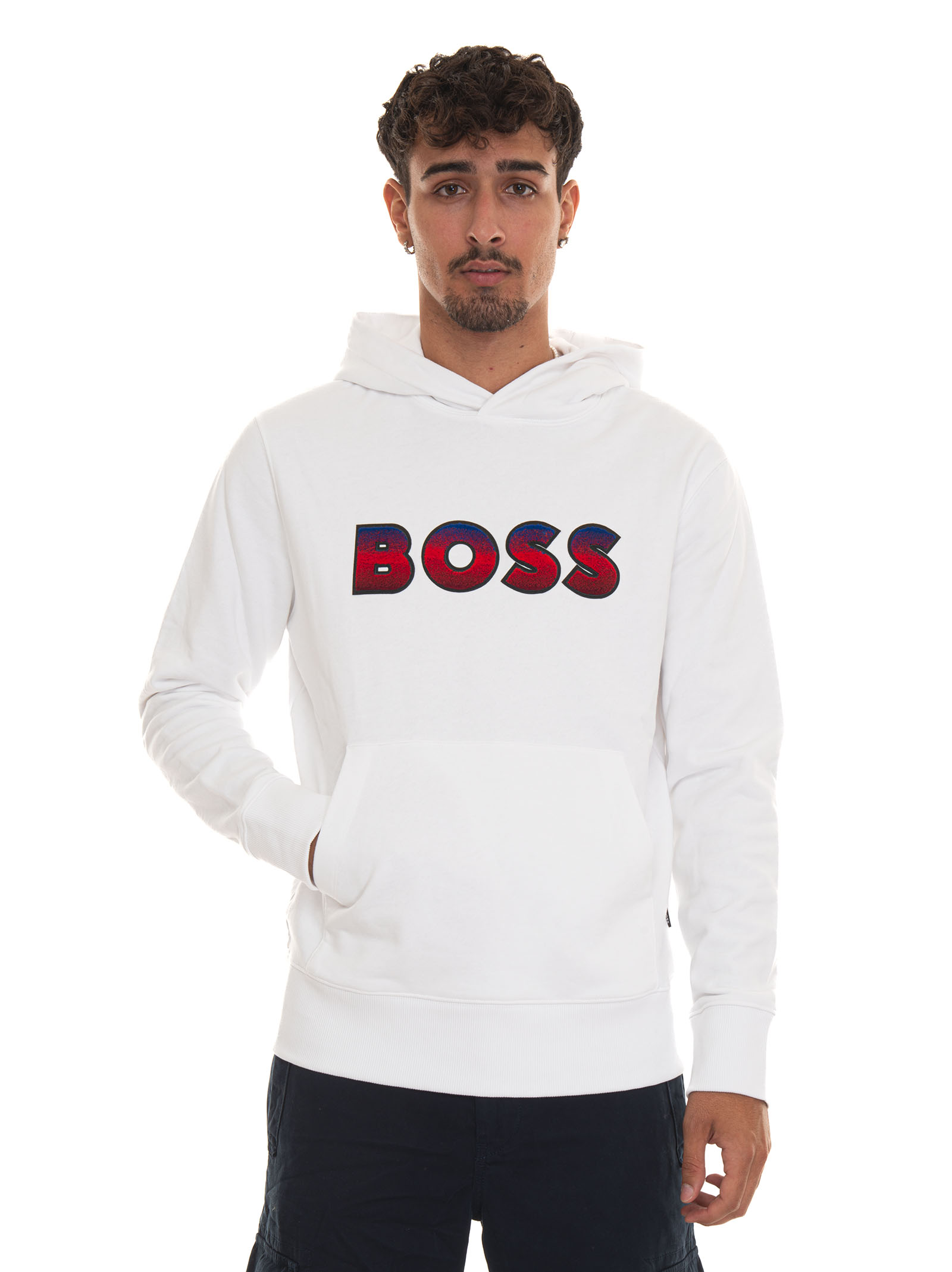 Hugo Boss Seeger99 Sweatshirt With Hood In White