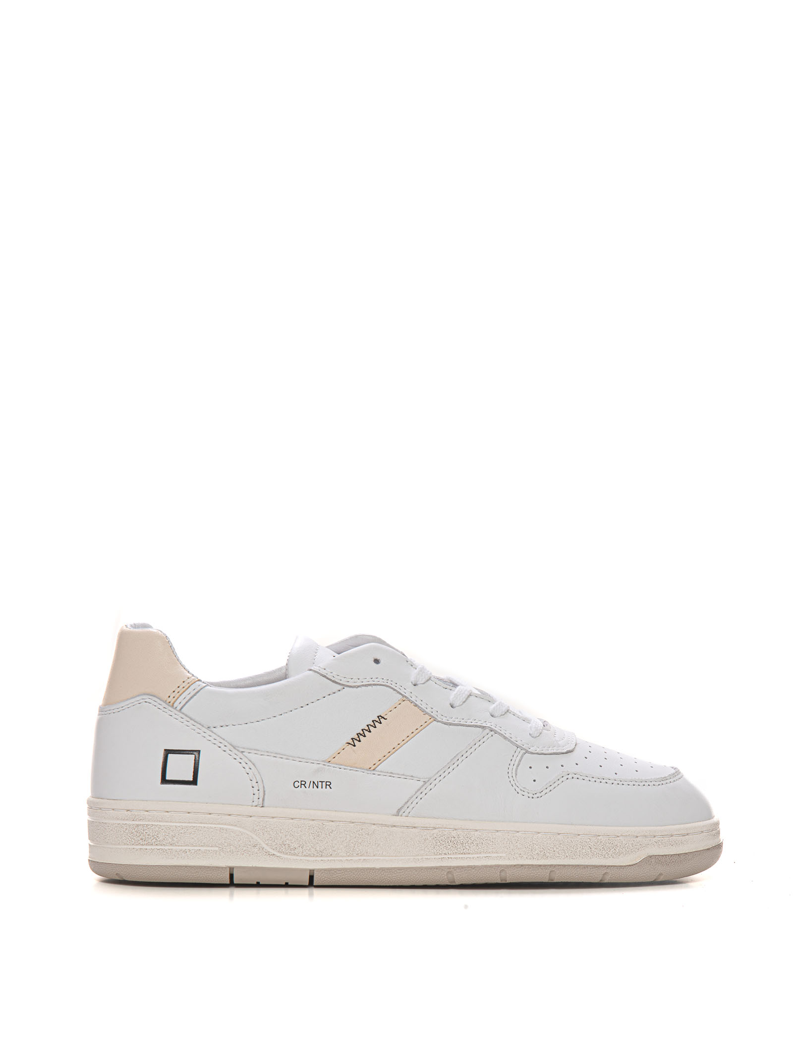 Date Court 2.0 Leather Sneakers With Laces In White