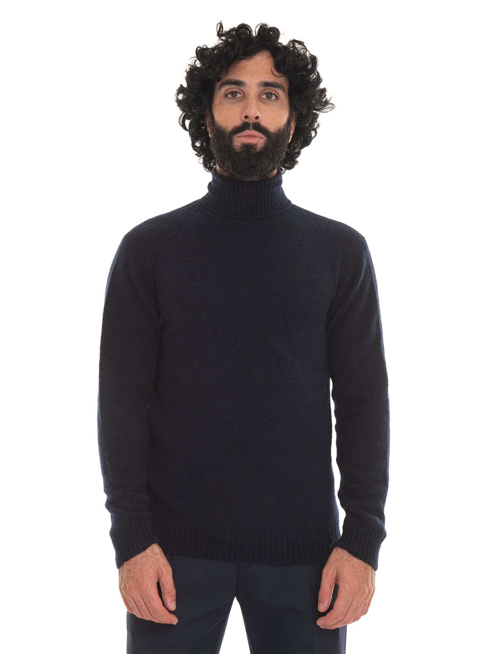 Hindustrie Turtleneck Pullover In Blue