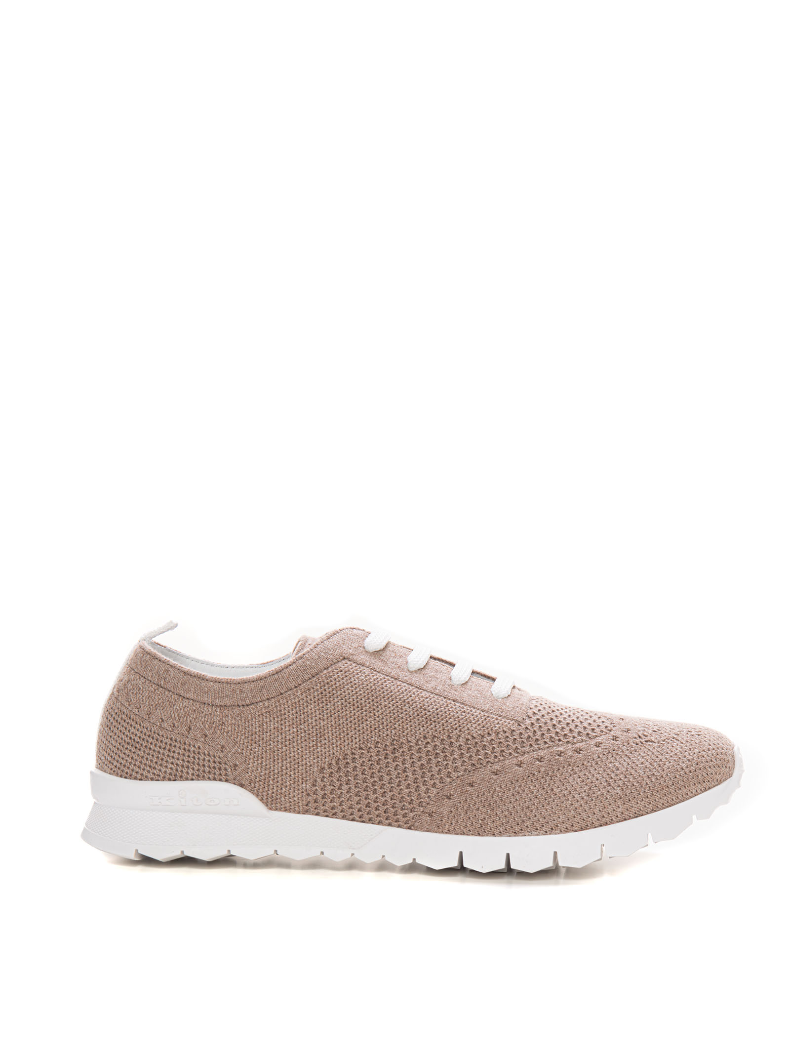 Kiton Sneakers With Laces In Beige