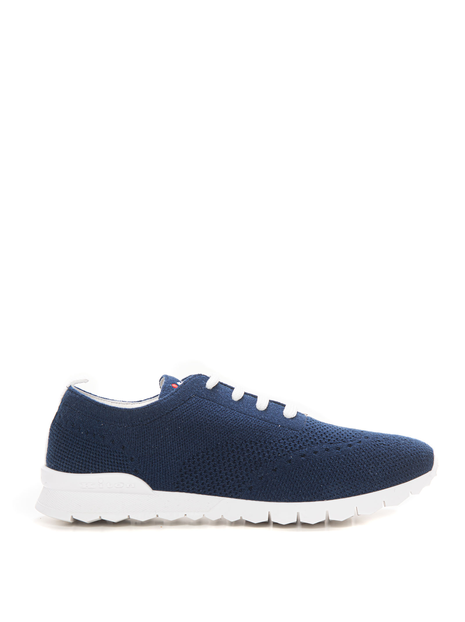 Kiton Sneakers With Laces In Blue