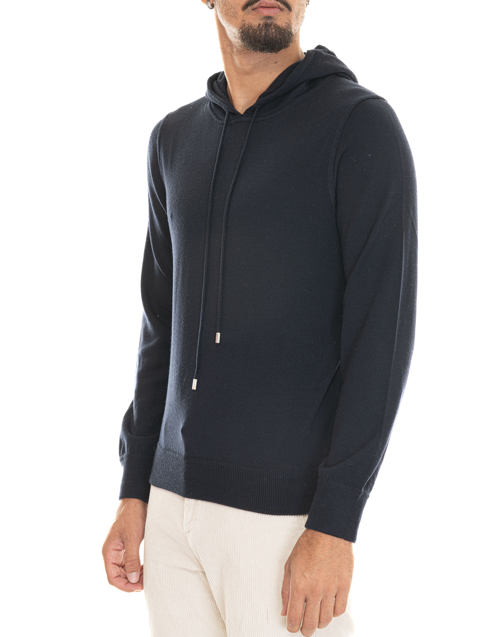  Felpa Con Cappuccio Travel Wool 