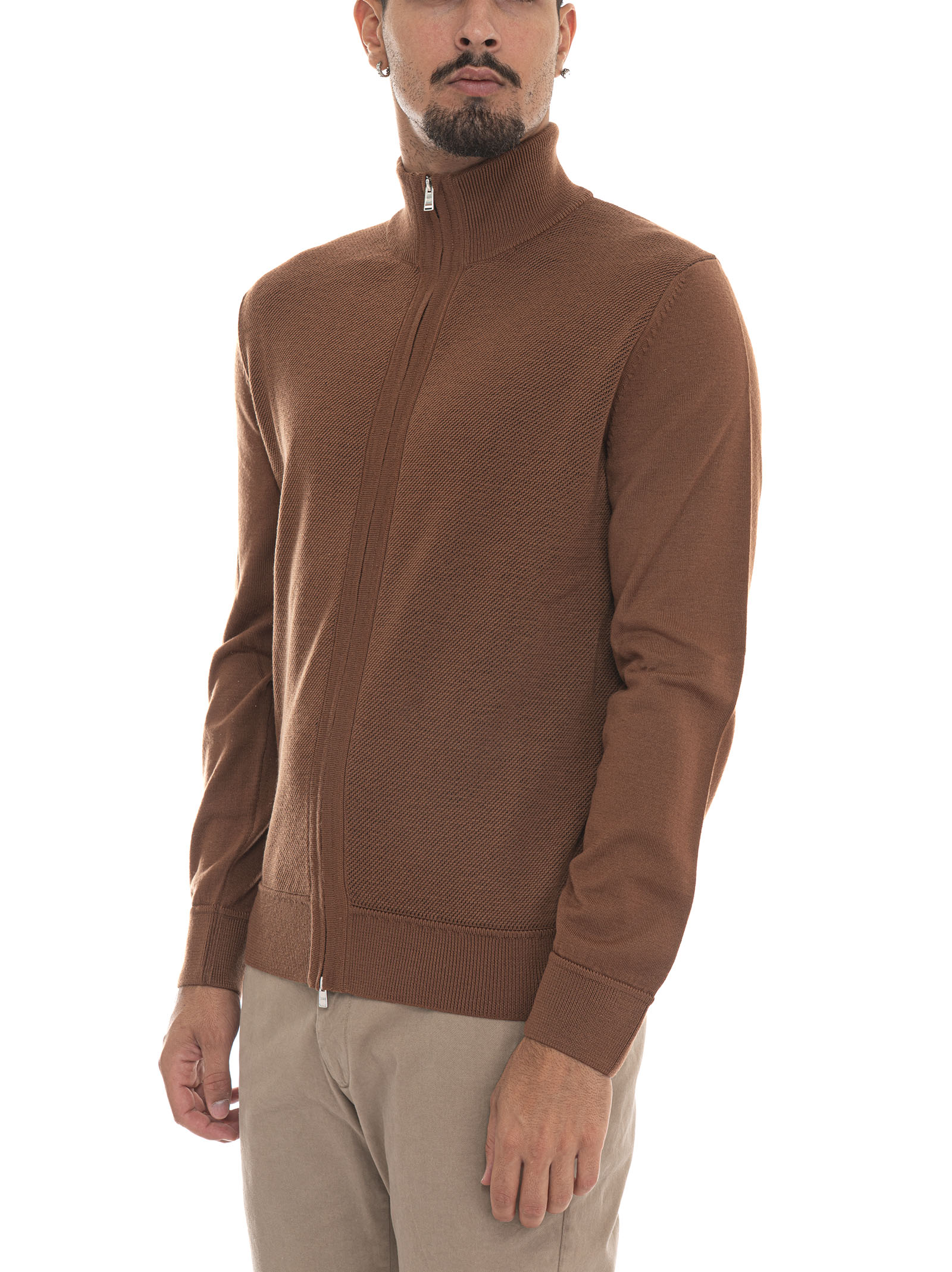  Cardigan Zip Con Doppio Cursore  H-illarione 