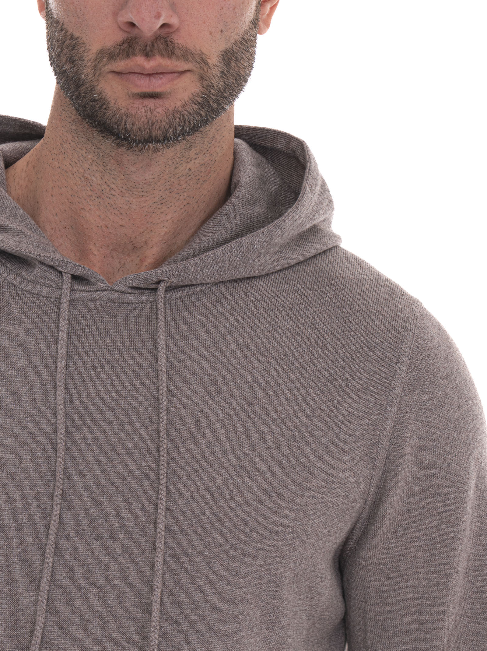  Felpa Con Cappuccio Travel Wool 