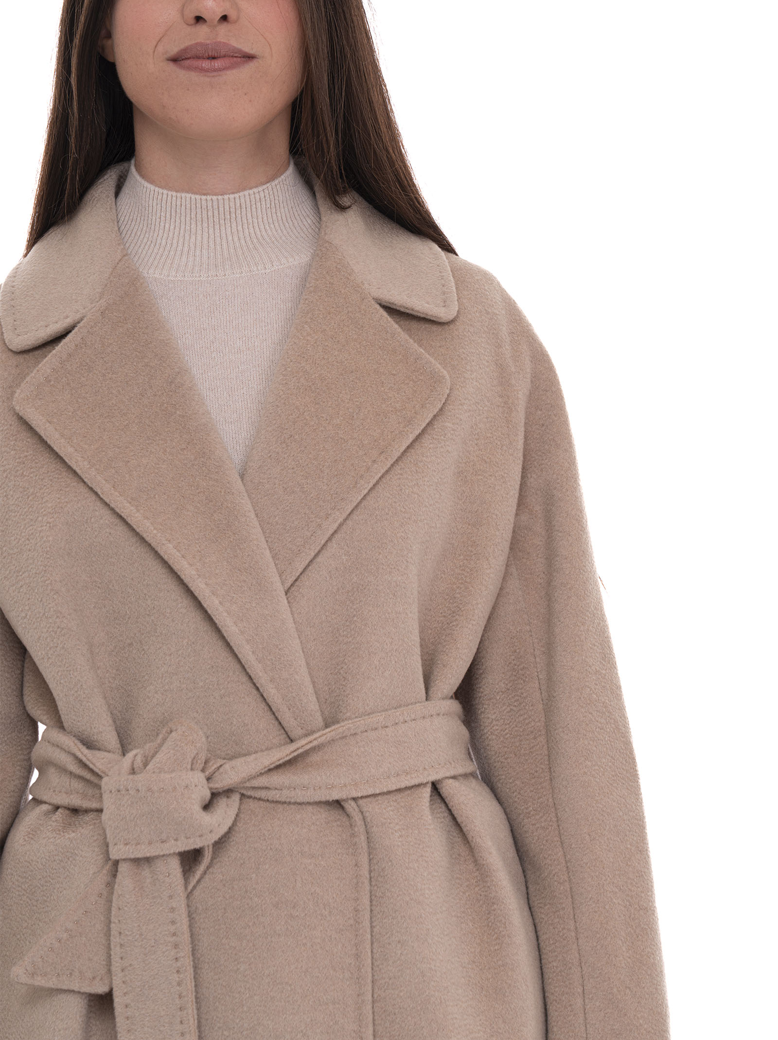  Cappotto In Lana Corte 