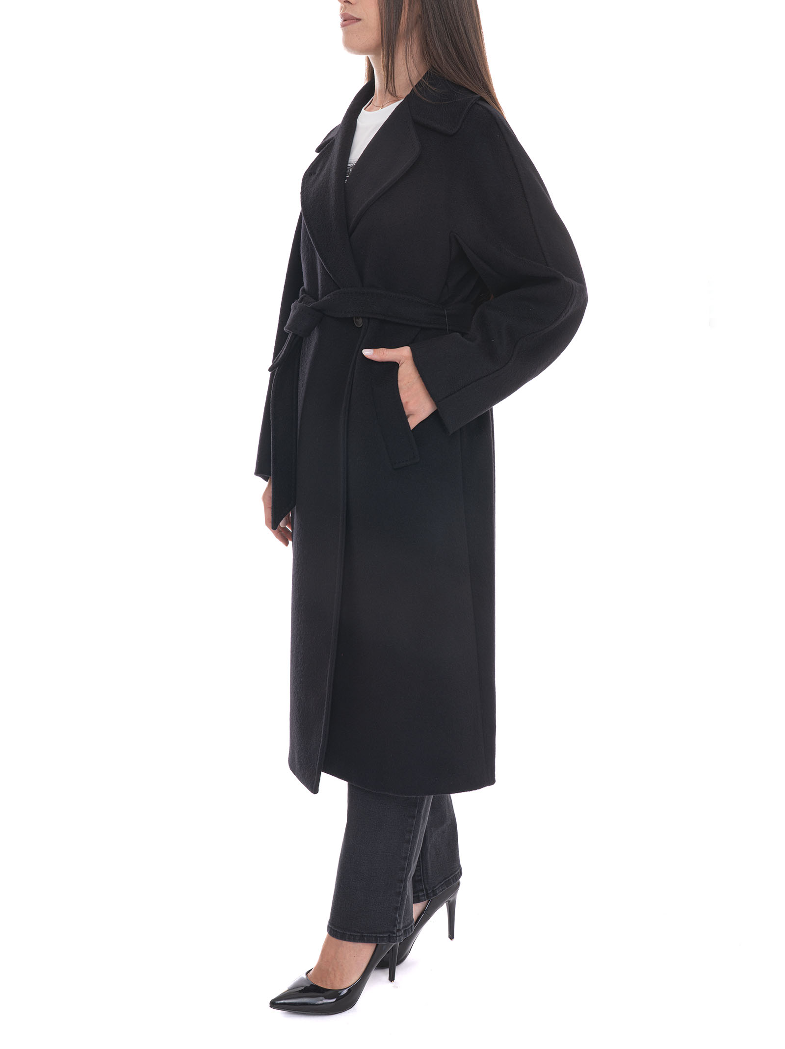  Cappotto In Lana Resina 