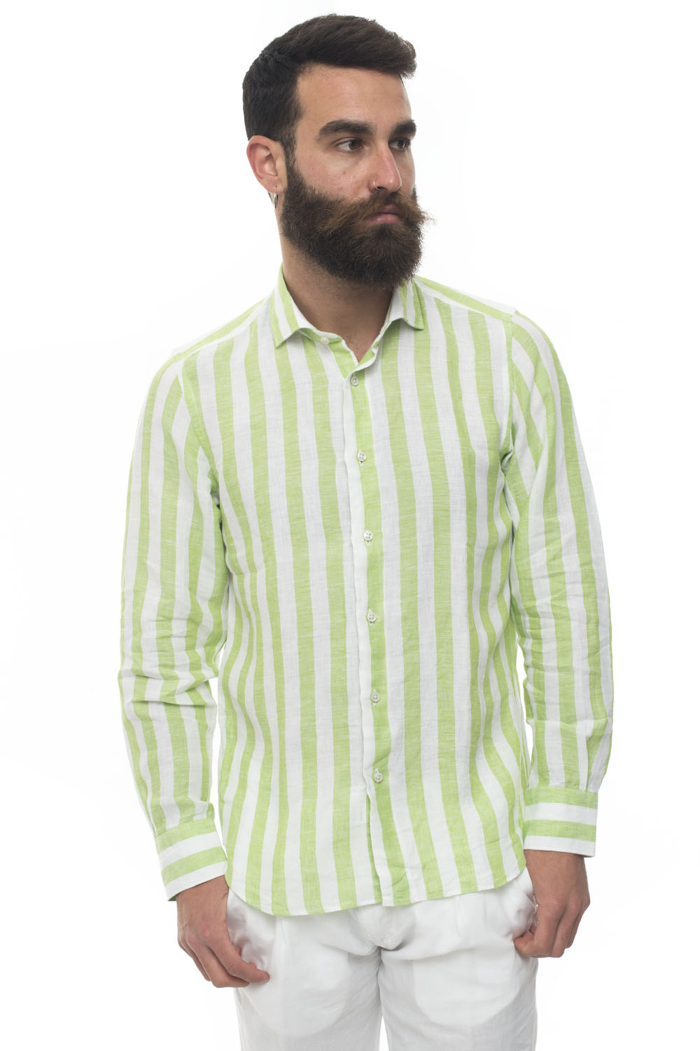 Camicia lino manica lunga