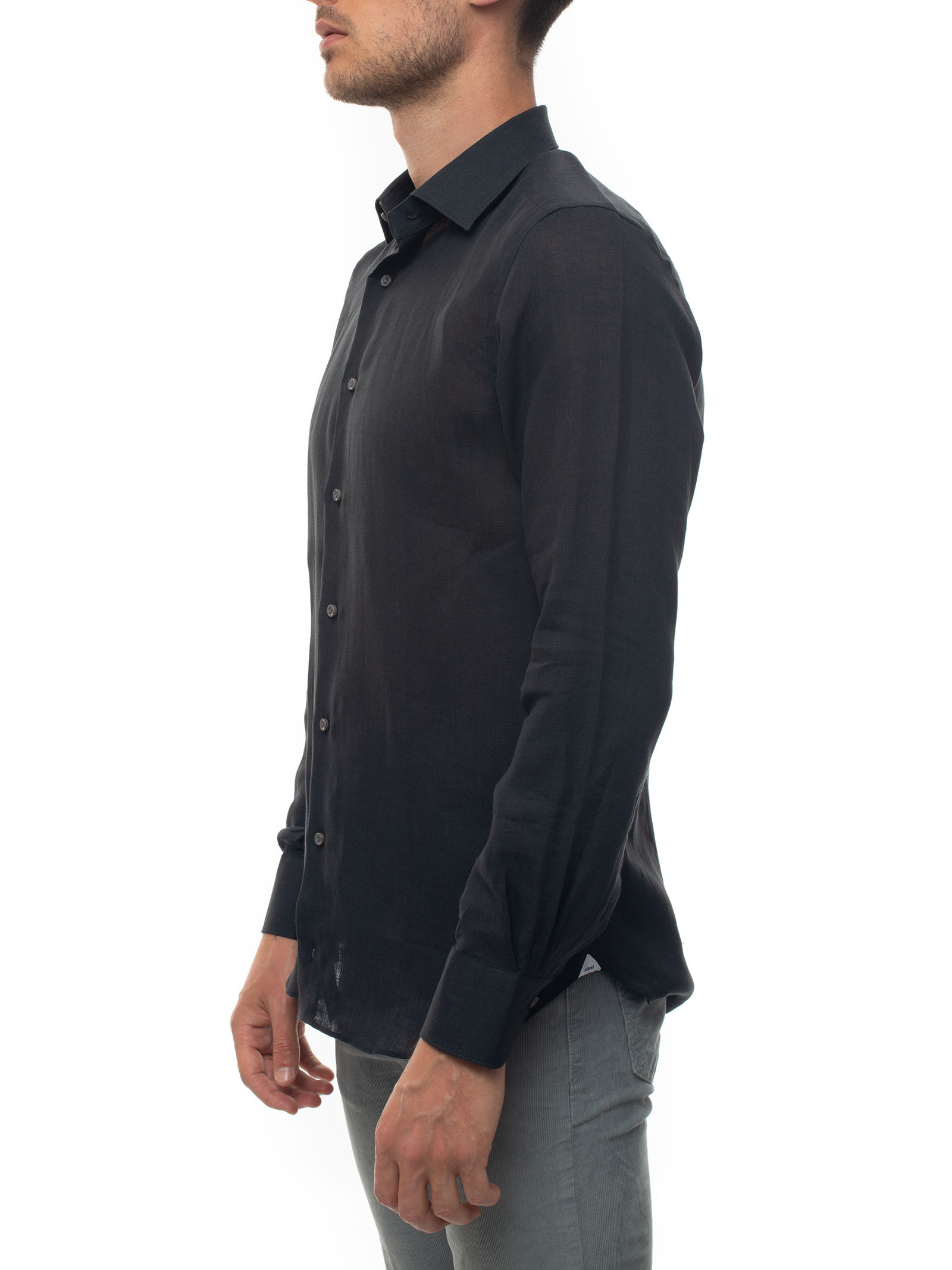  Camicia Lino Manica Lunga 