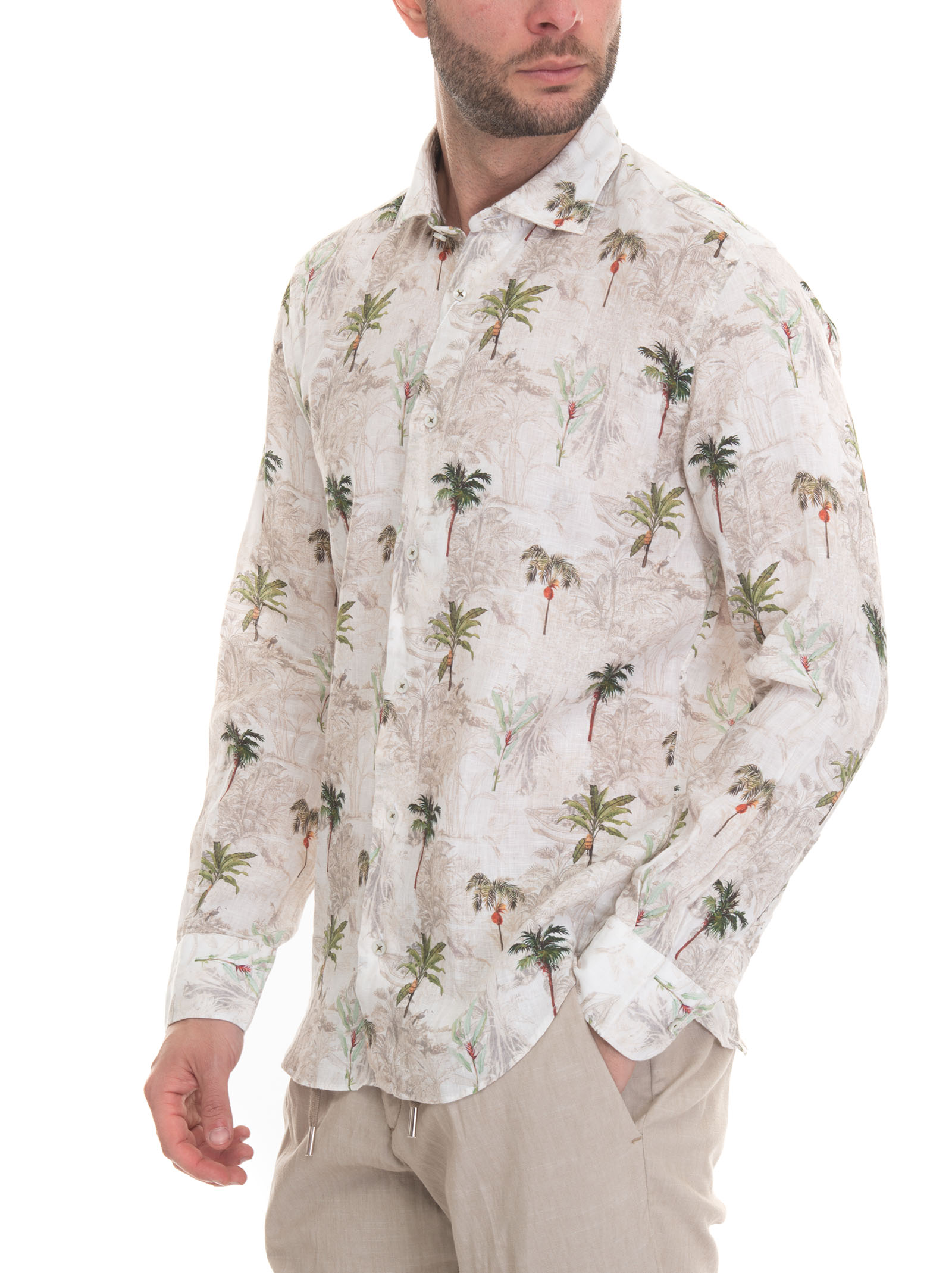  Camicia In Lino 