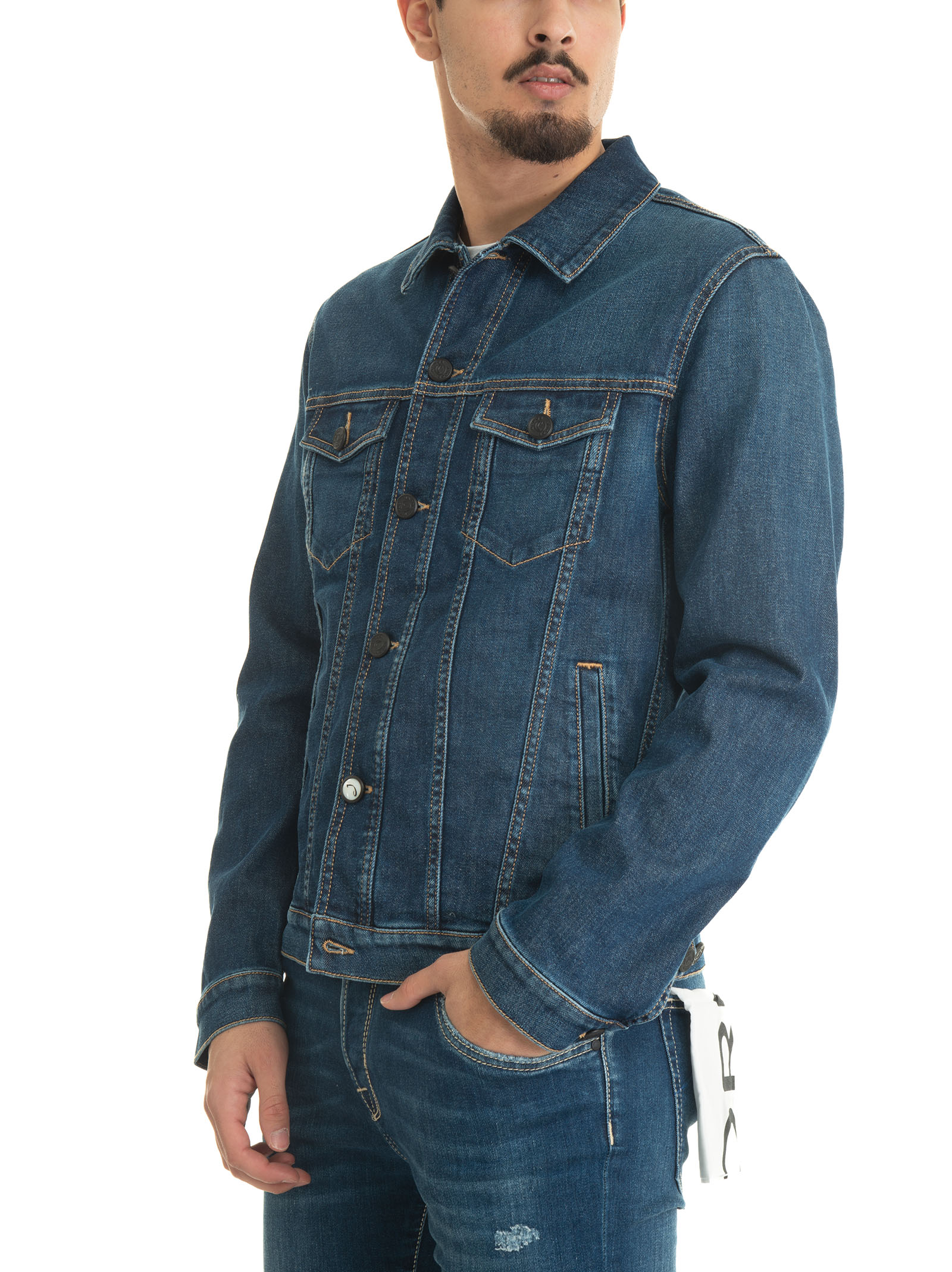  Giubbino In Jeans 