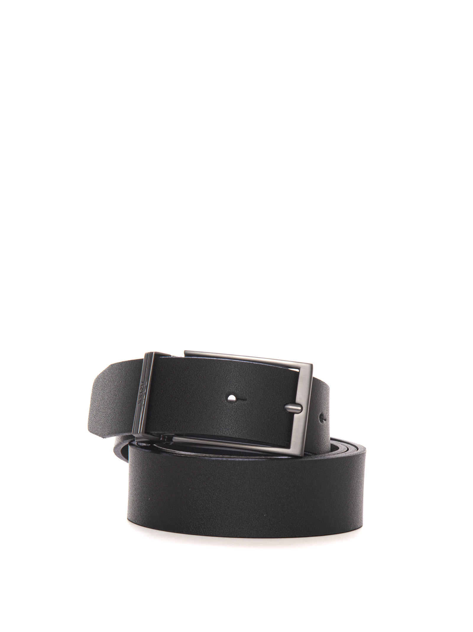 Shop Hugo Boss Geddy-soft Belt With Double Buckle In Black