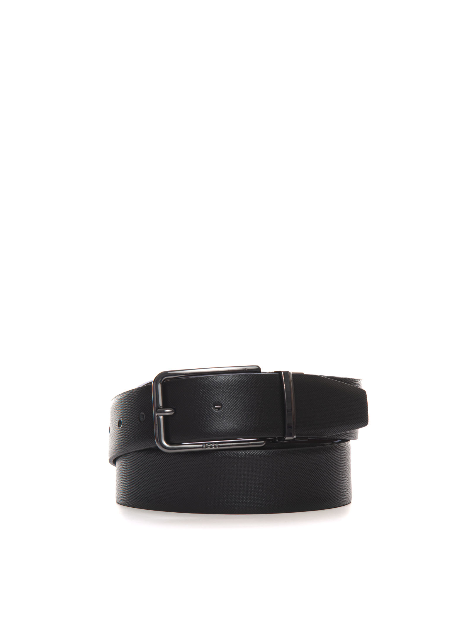 Shop Hugo Boss Ocalis Flat Buckle Belt In Black