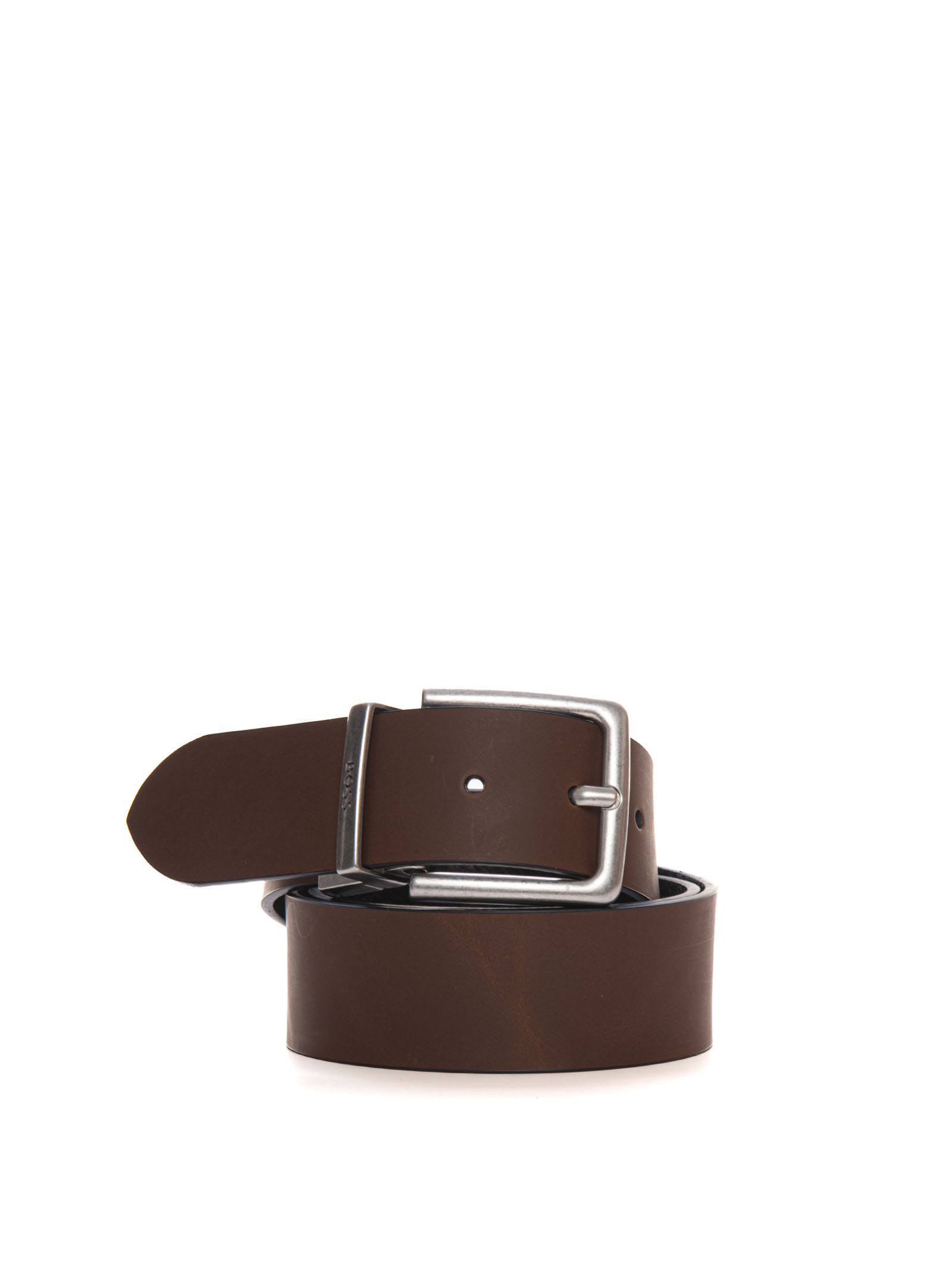 Shop Hugo Boss Omar-g- Flat Buckle Belt In Brownish
