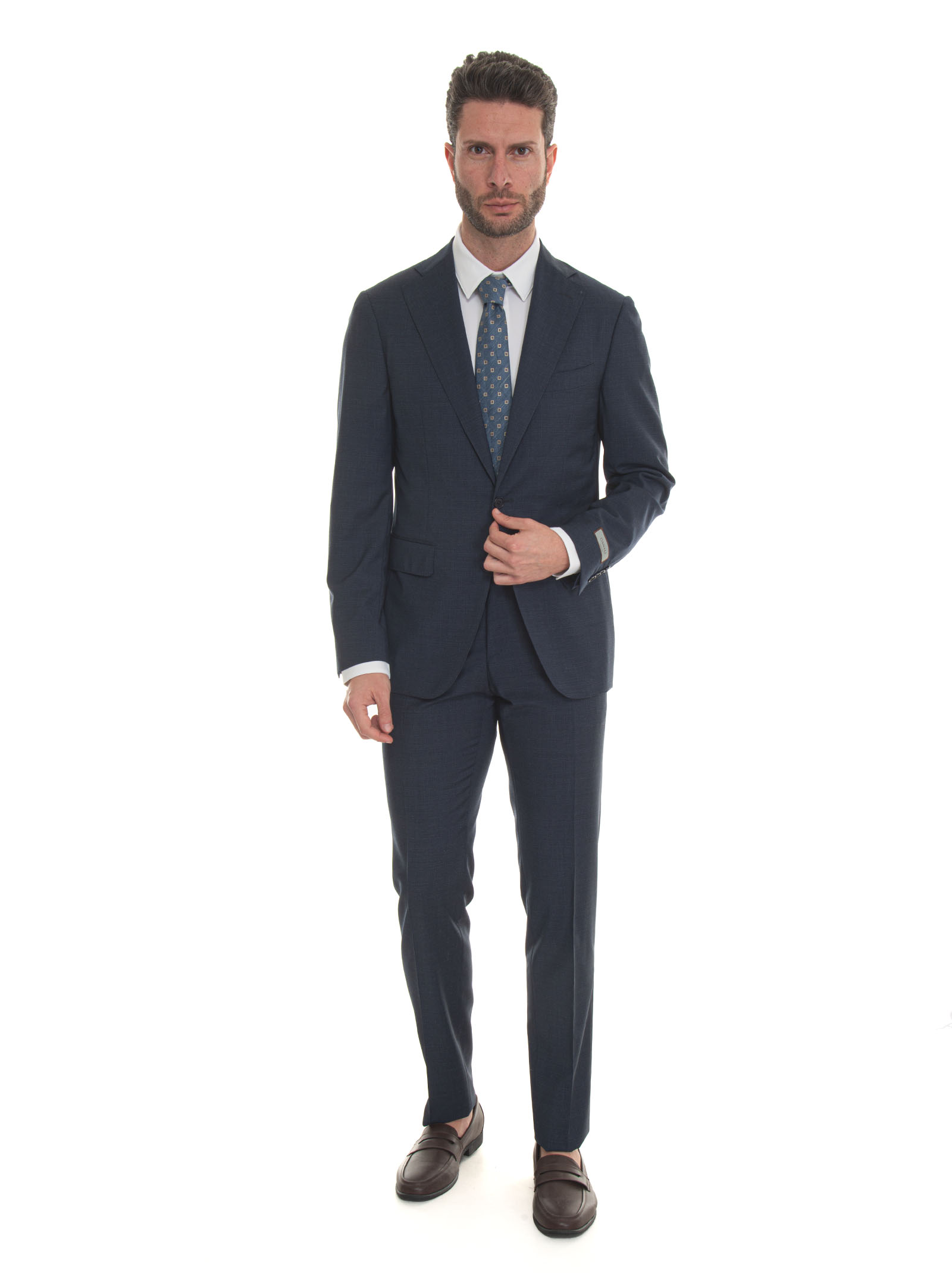 Canali Suit With 2 Buttons In Blue
