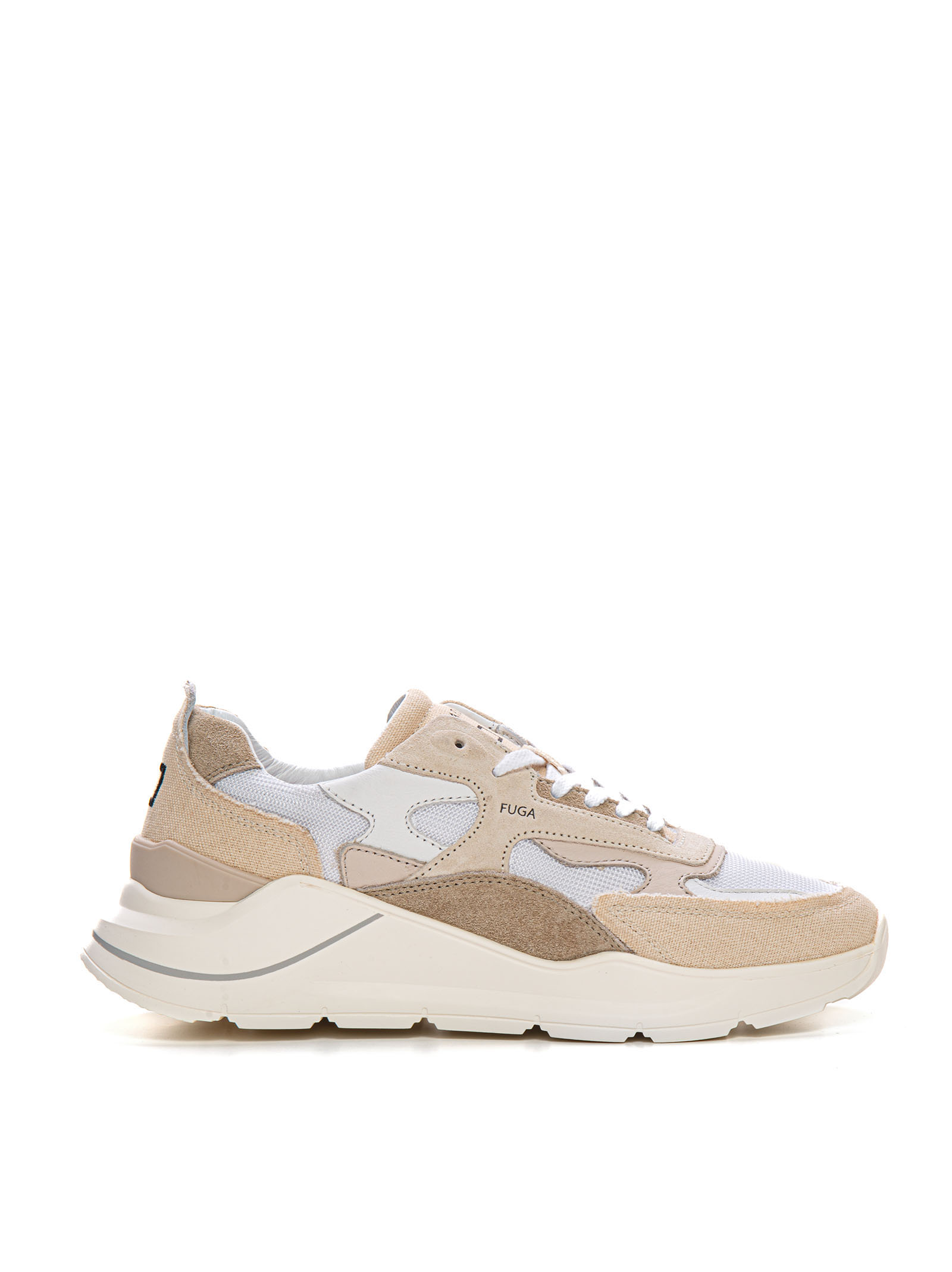 Shop Date Fuga Canvas Low Sneaker  In Canvas And Suede In White