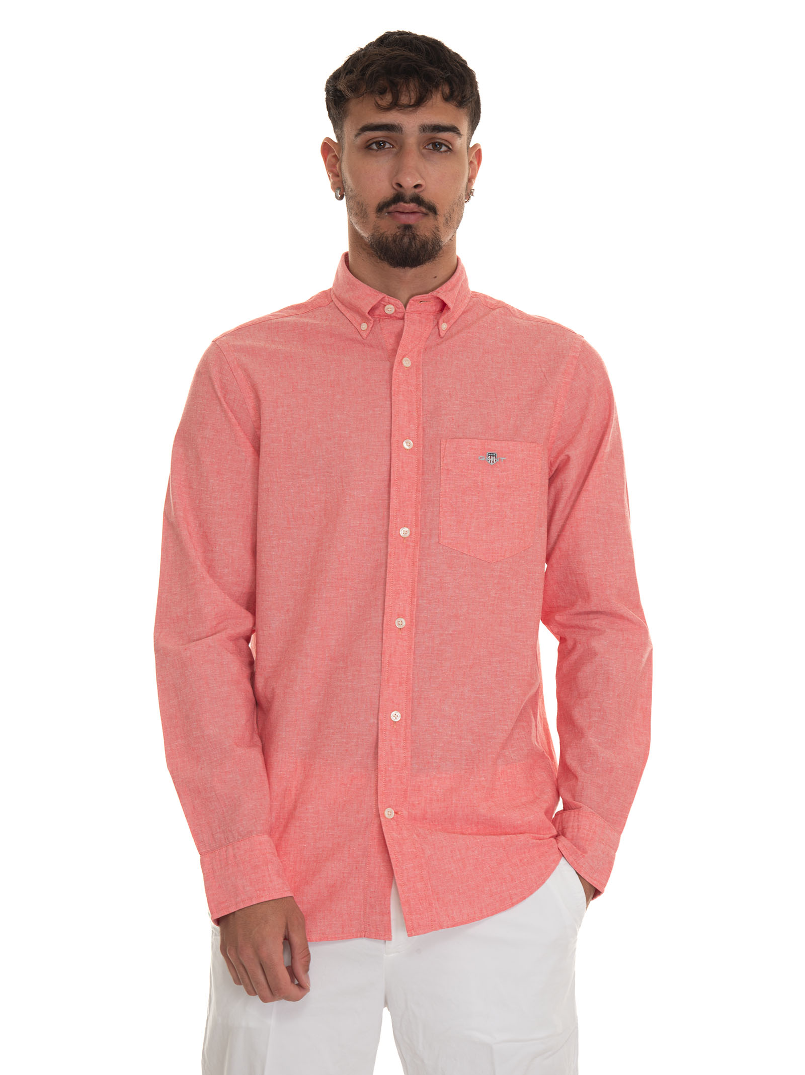 Gant Casual Shirt In Coral Red