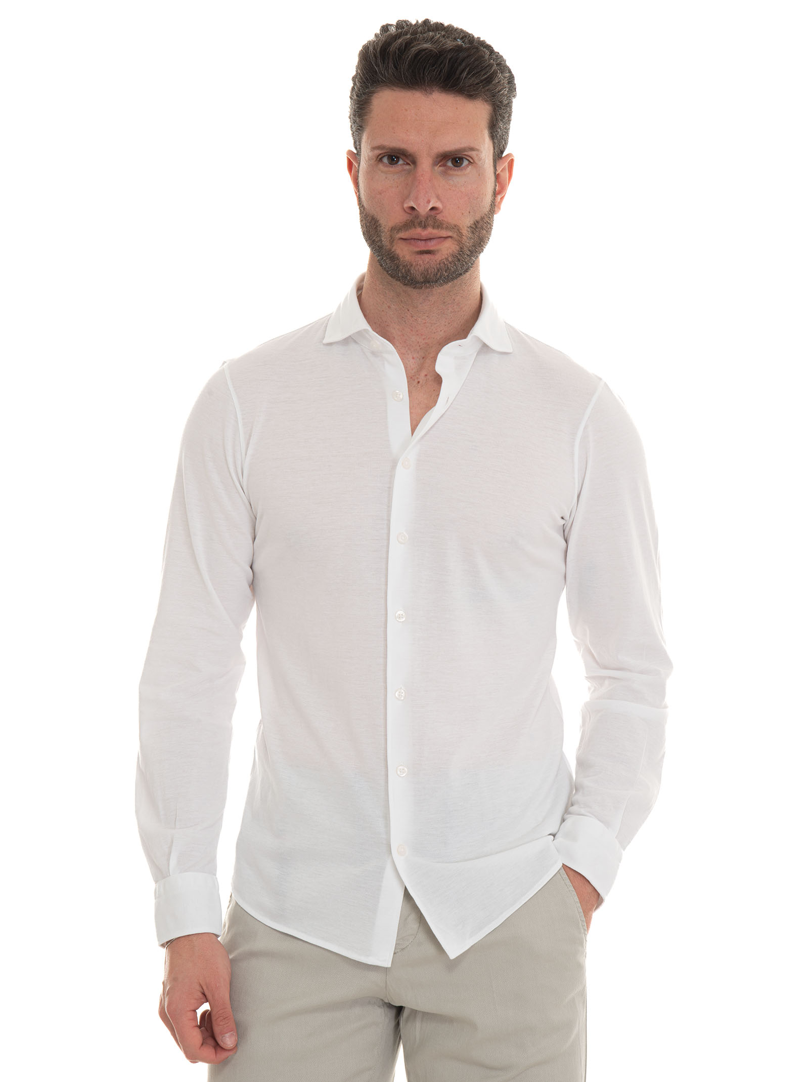 Shop Gran Sasso Polo Shirt In White