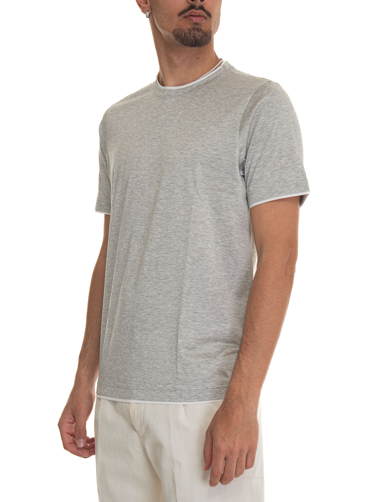  T-shirt Girocollo Mezza Manica 