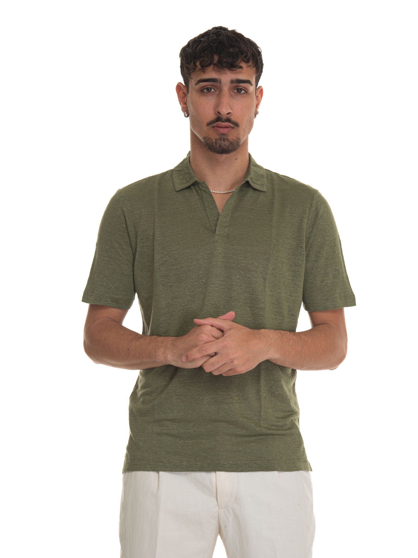 Shop Gran Sasso Jersey Polo Shirt In Green