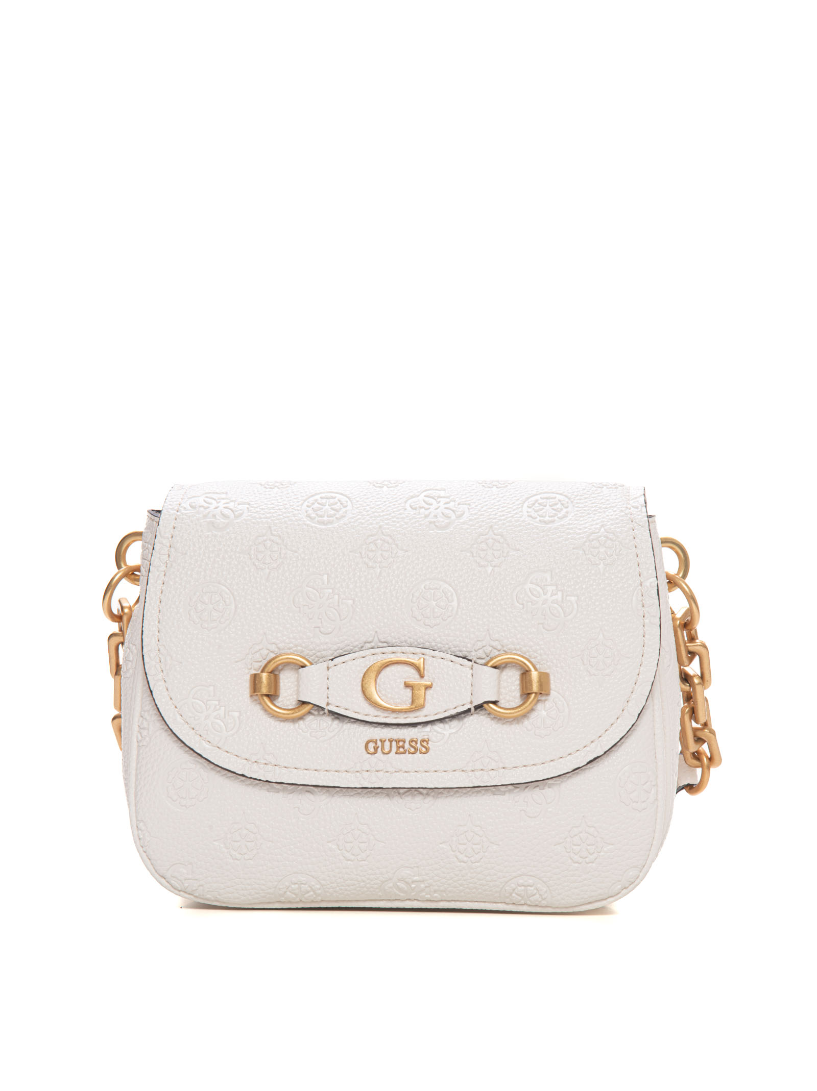 Shop Guess Izzy Peony  Small Bag In White