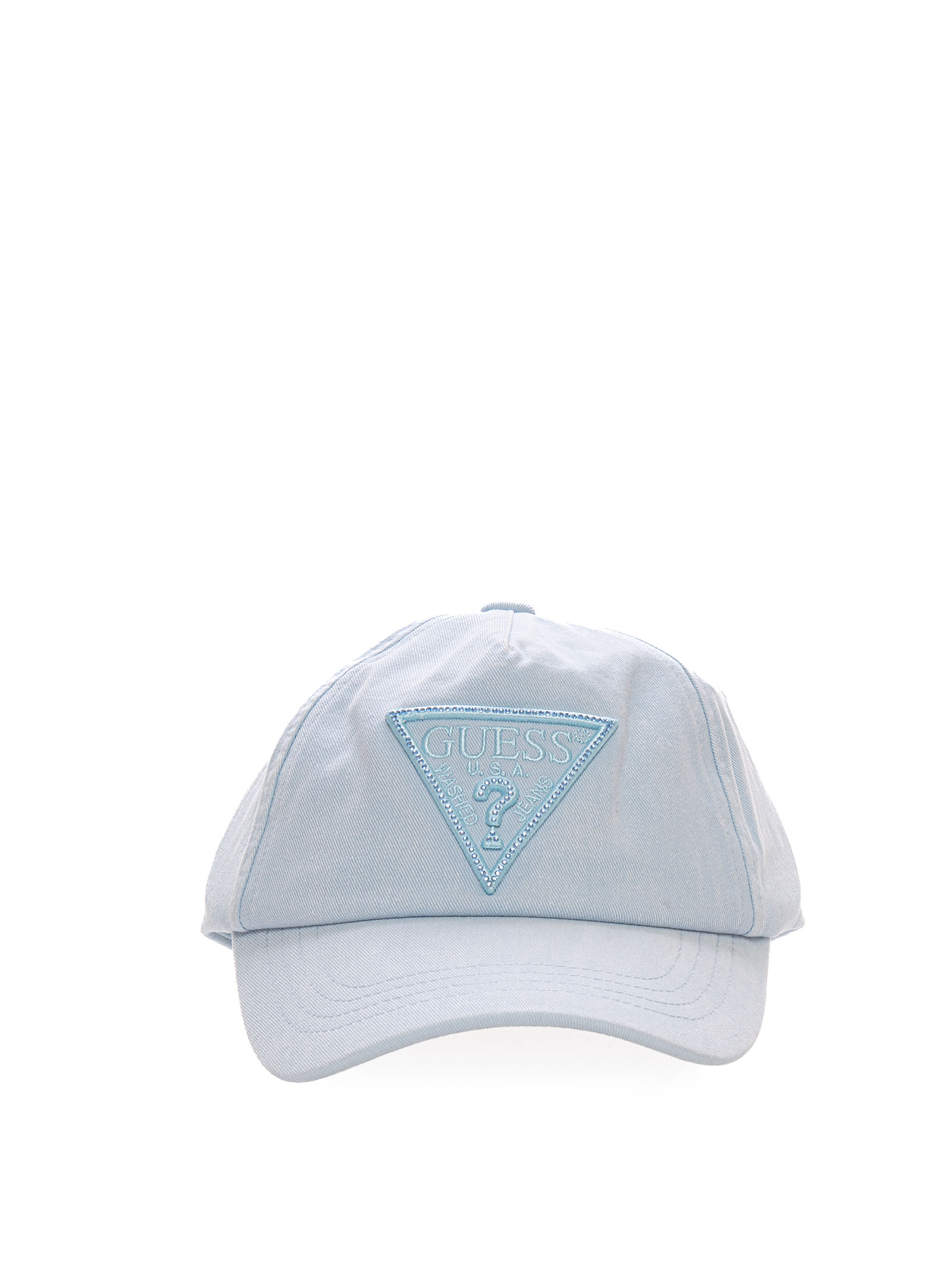 Shop Guess Peaked Hat In Sky Blue