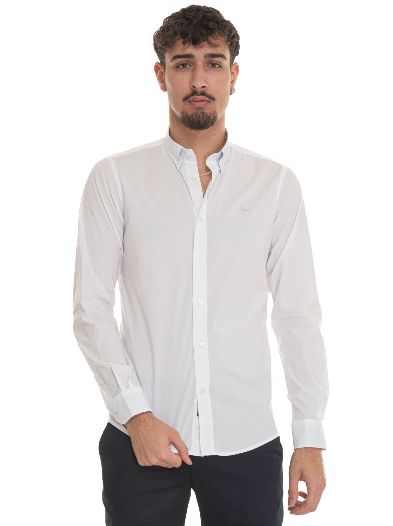 Shop Harmont & Blaine Cnl011 Casual Shirt In White