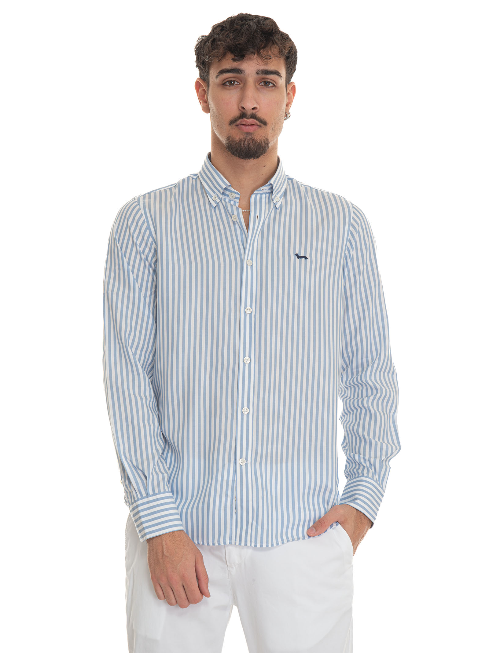 Harmont & Blaine Casual Shirt In Azure