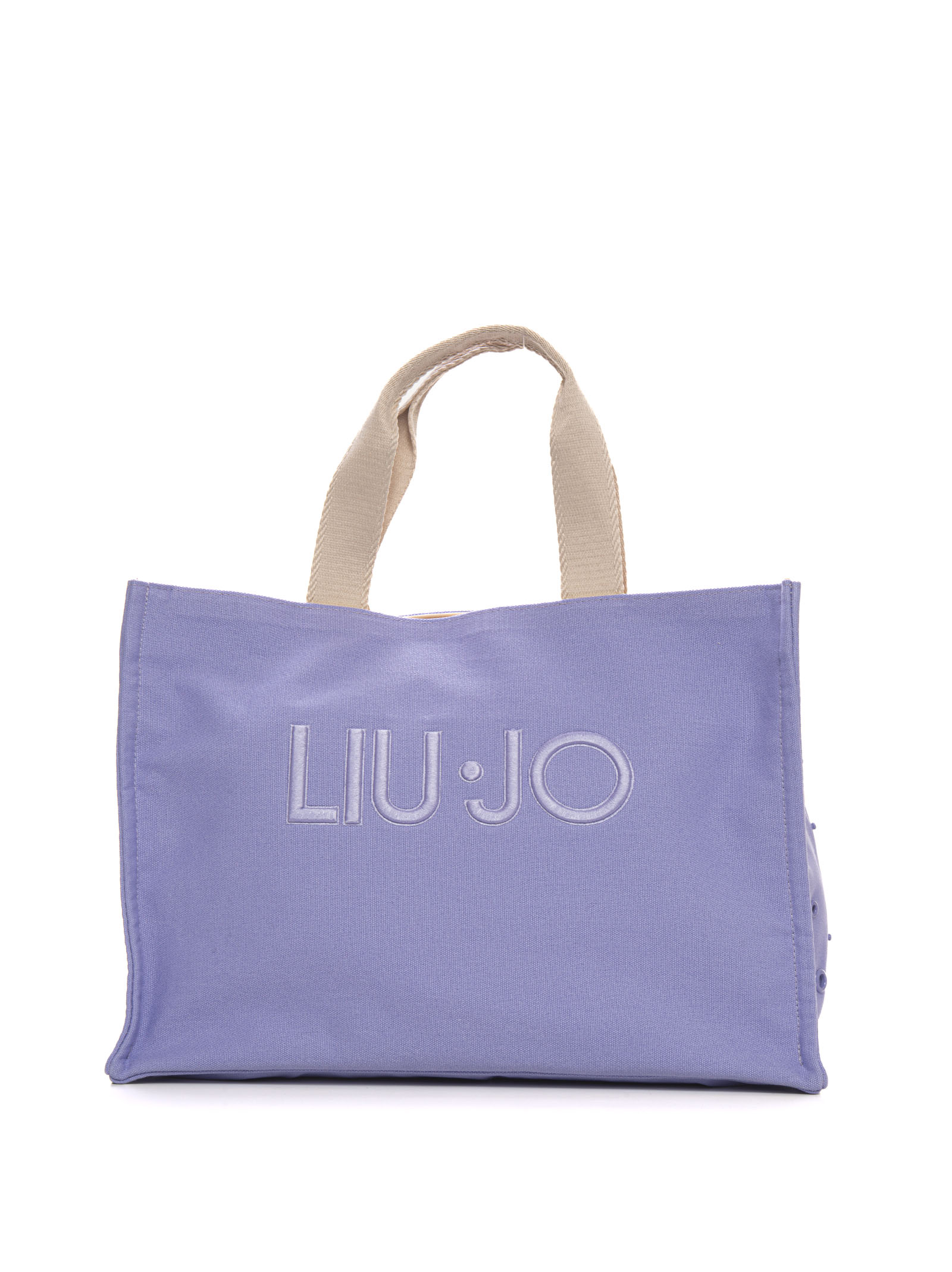 Liu •jo L Tote Canvas Shopping Bag In Wisteria