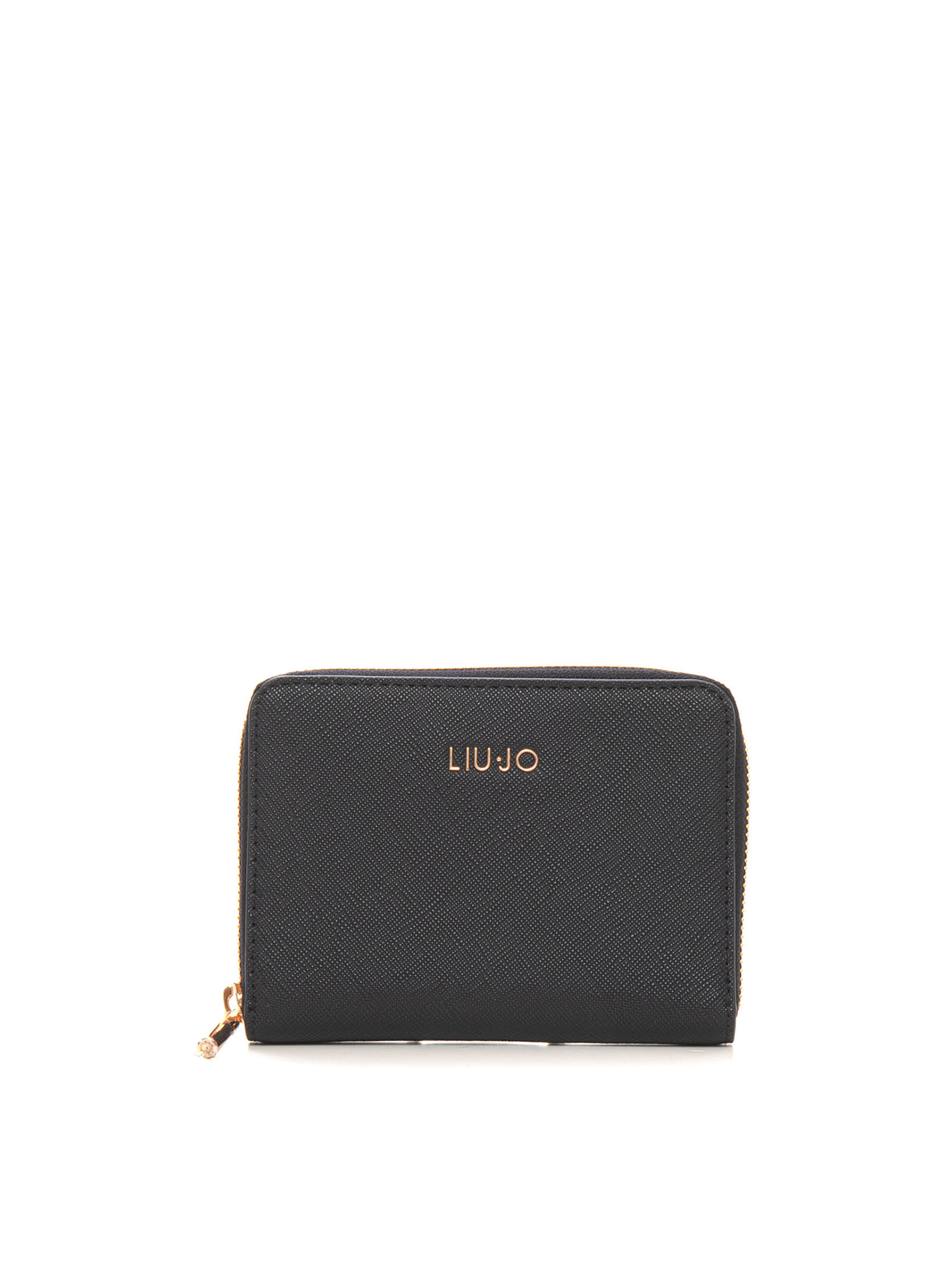 Liu •jo Ecs M Zip Around Wallet Medium Size In Black