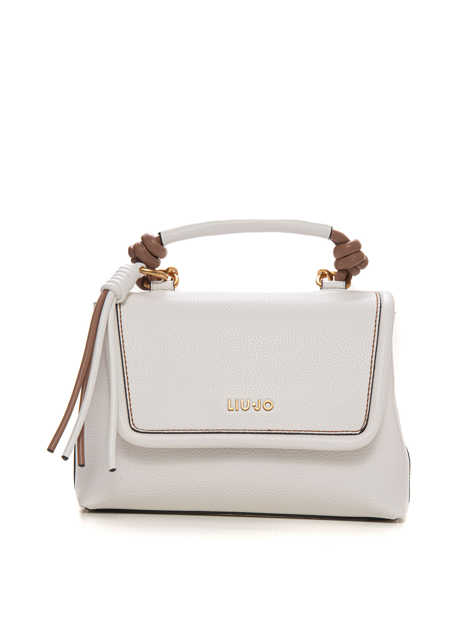 Shop Liu •jo Handle Handbag In White