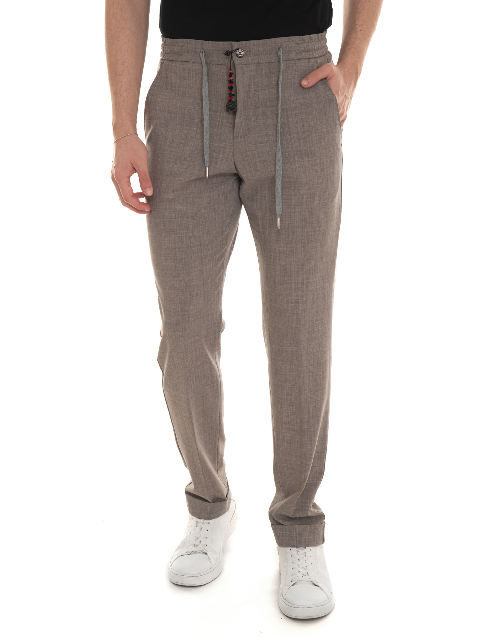 Shop Marco Pescarolo Caracciolo Jogger Trousers In Dove-grey