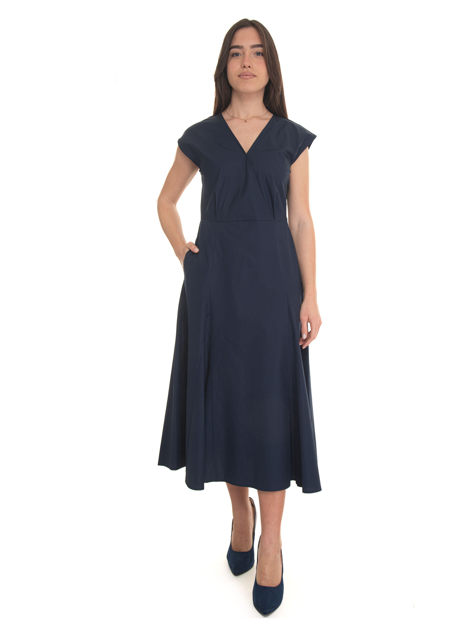 Shop Pennyblack Mela Cotton Dress In Blue
