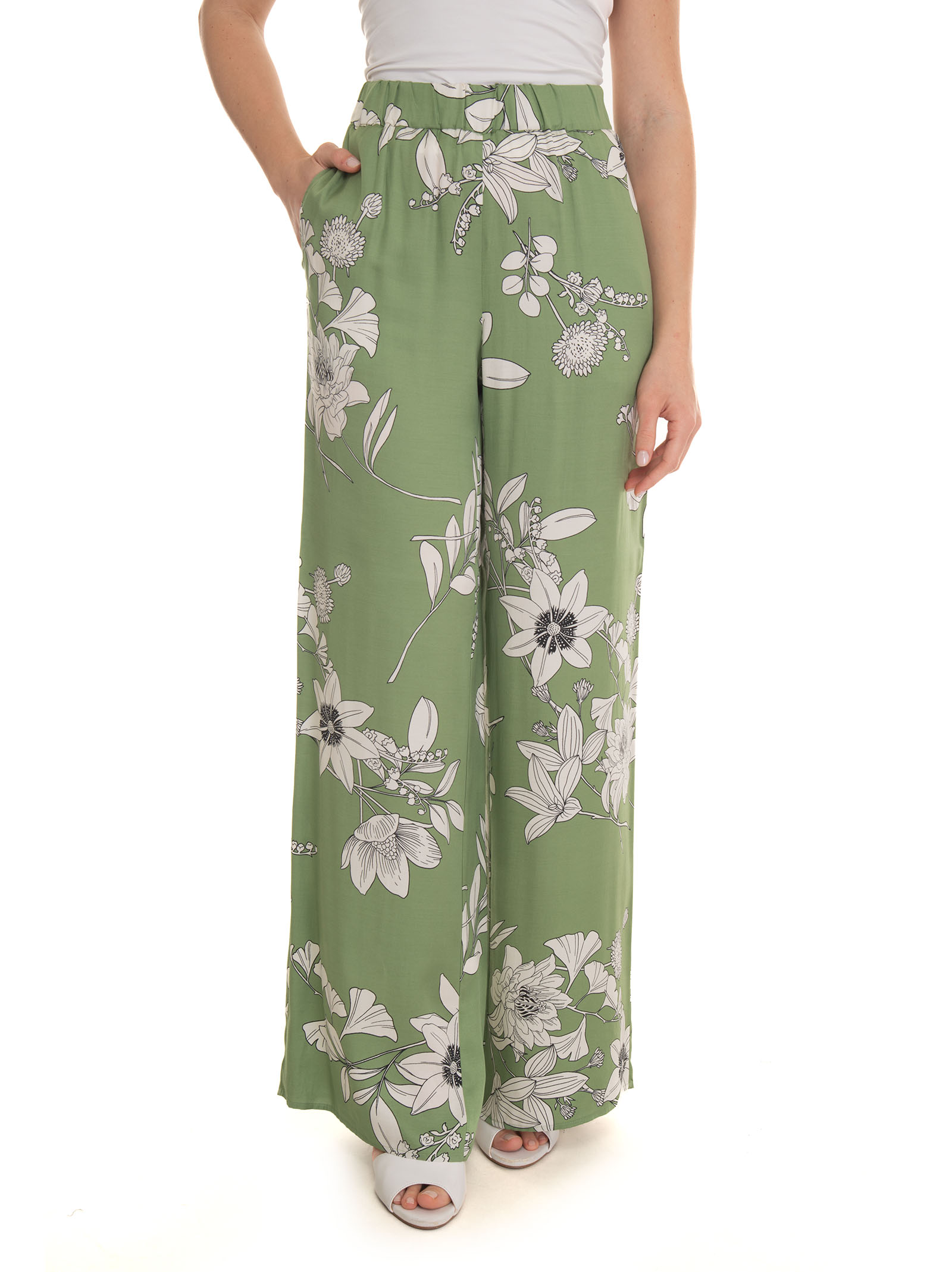 Shop Pennyblack Napalm Soft Trousers In Green