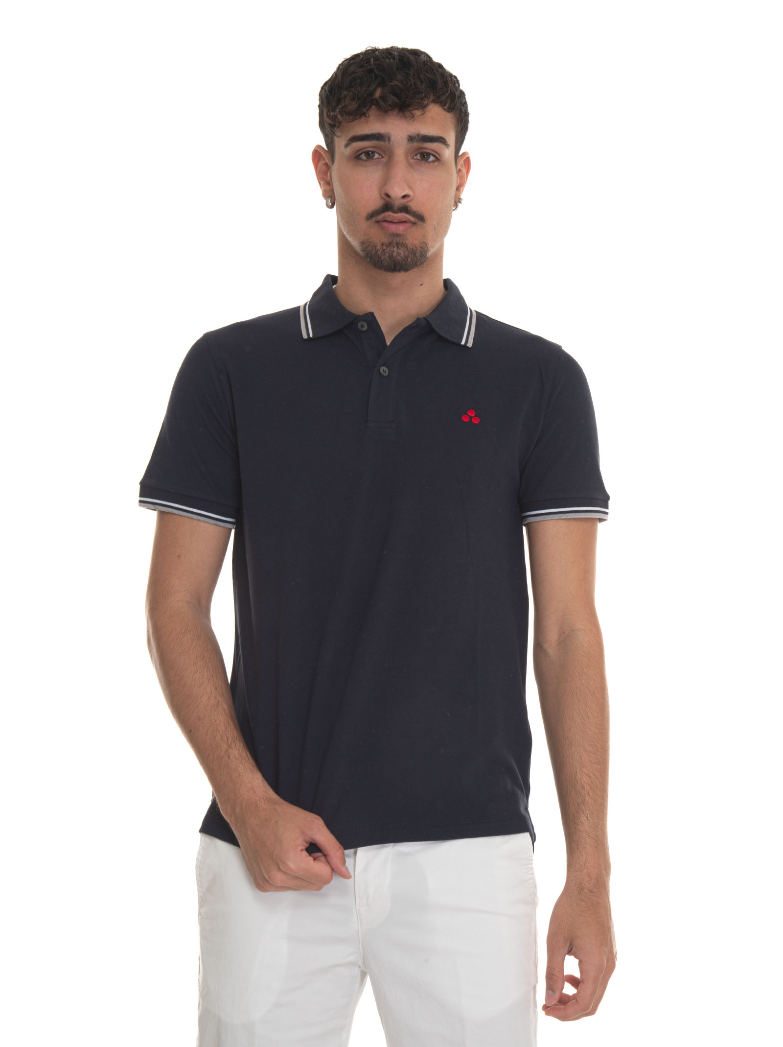 Shop Peuterey Newmedinillastr01 Short-sleeved Polo Shirt In Blue