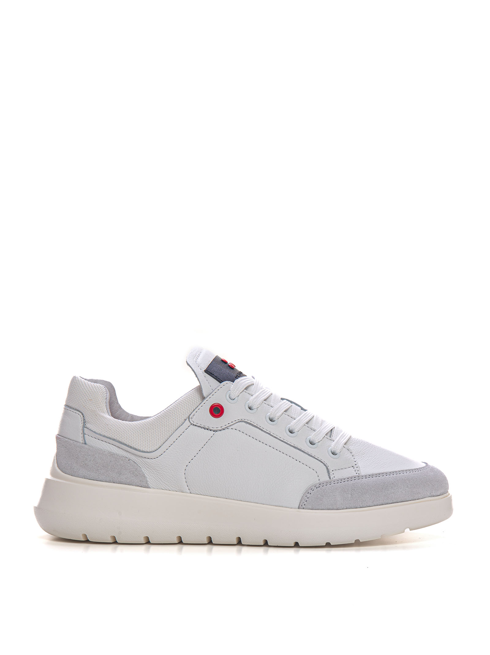 Shop Peuterey Zamami Leather Sneakers With Laces In White