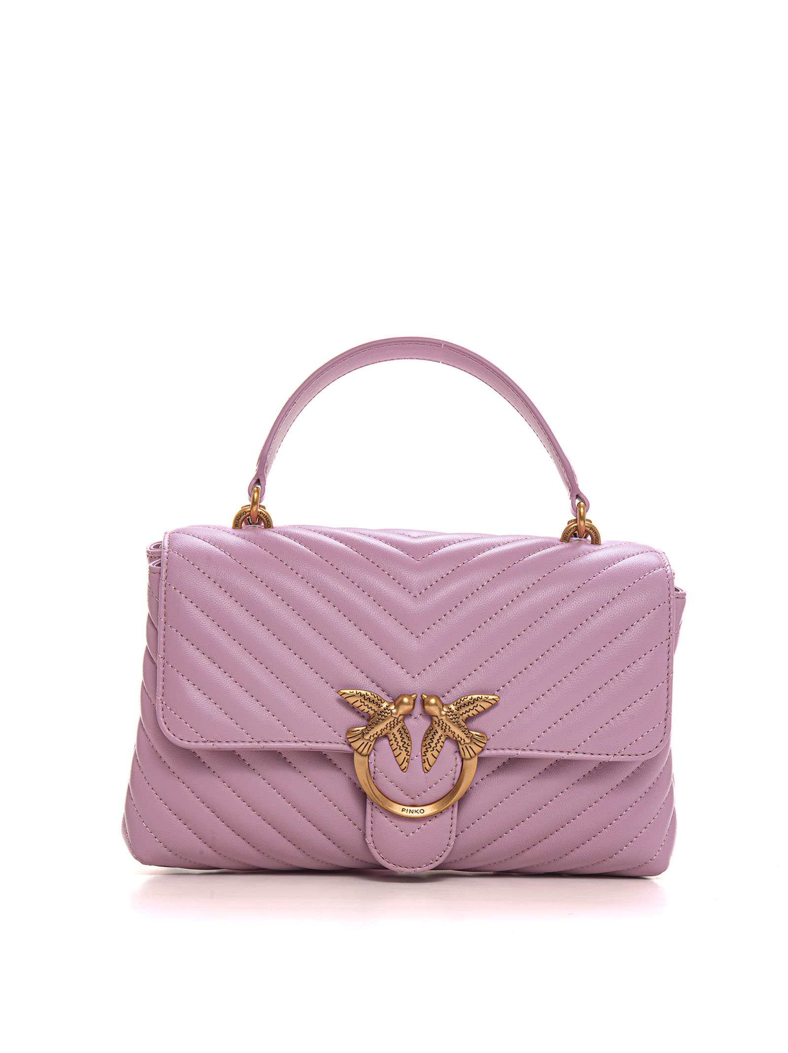 Pinko Love Lady Puff Clutch Bag In Pink