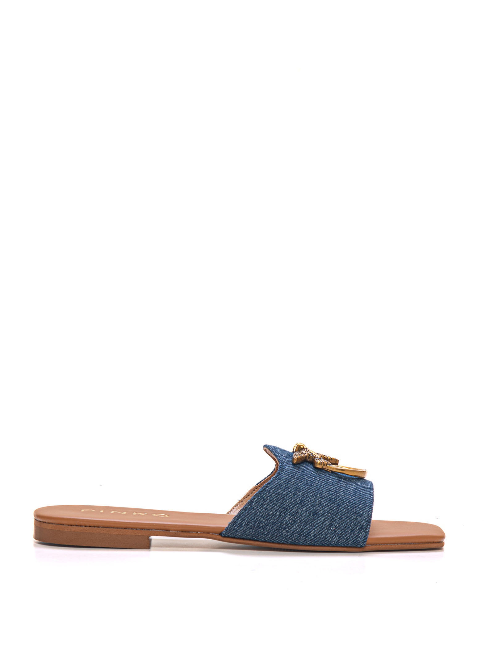 Shop Pinko Marli01 Sandals In Denim