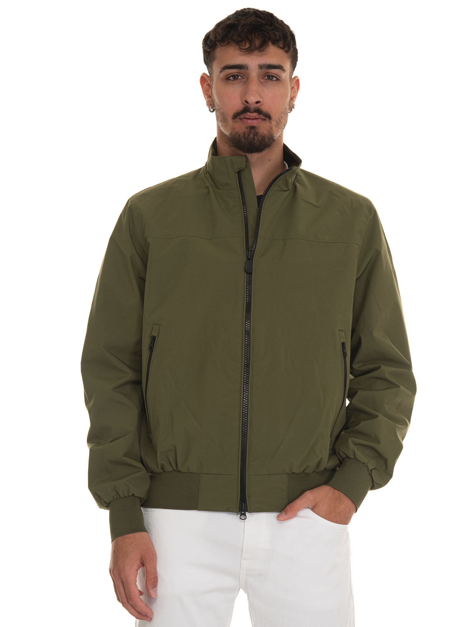 Shop Save The Duck Finlay Bomber Jacket In Green