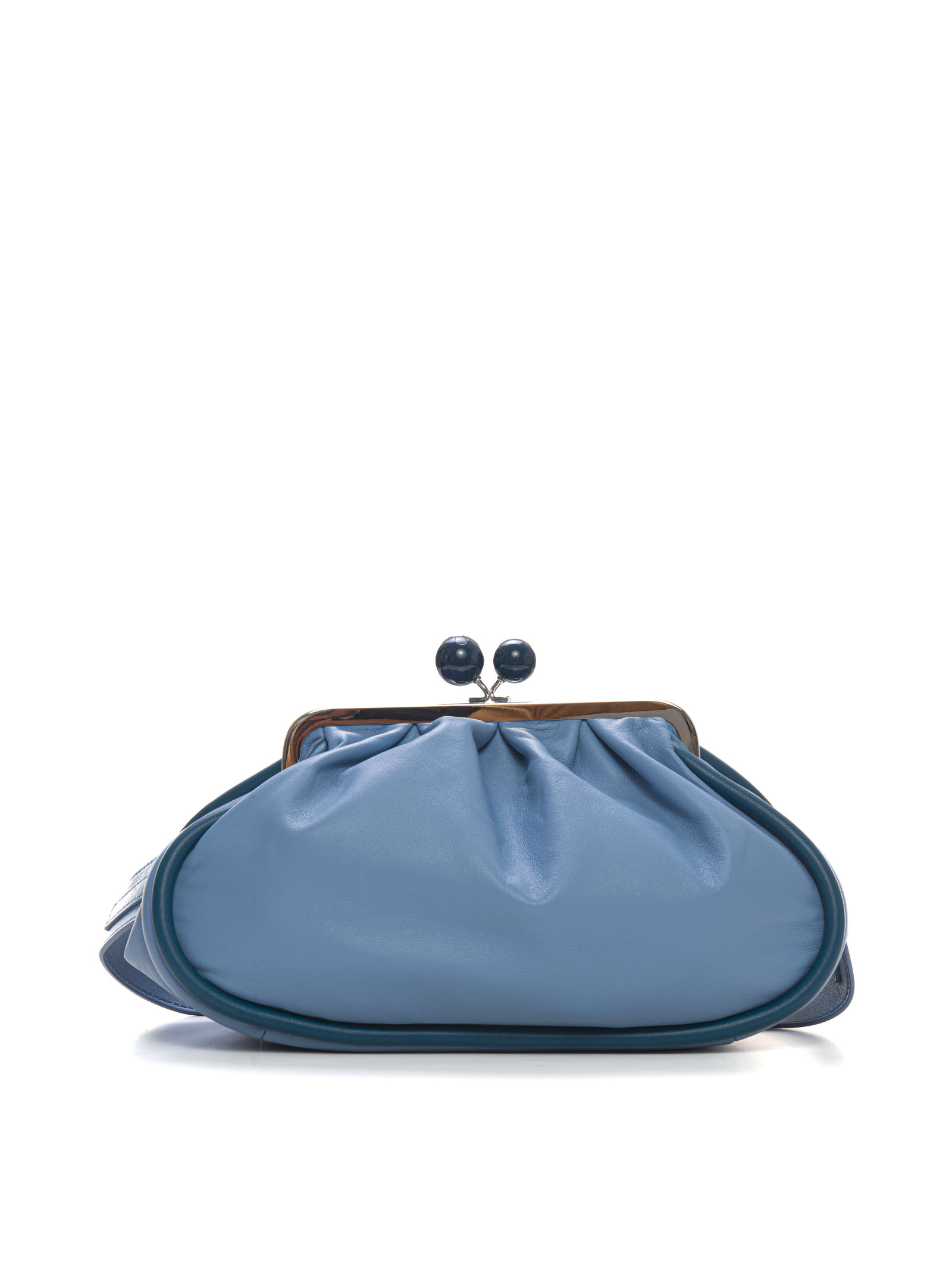 Weekend Max Mara Lisotte Soft Leather Bag In Sky Blue