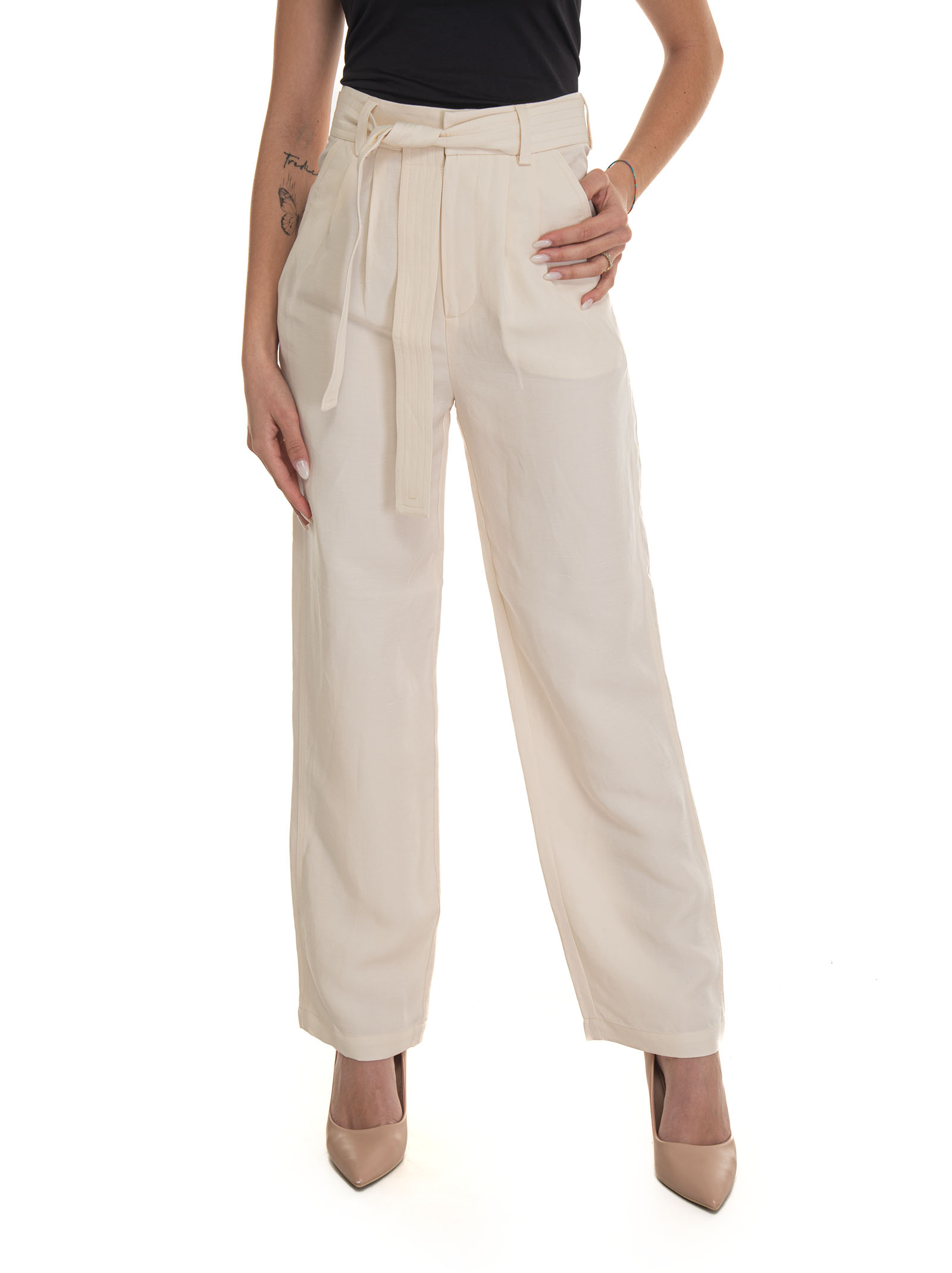 Shop Woolrich Soft Trousers In White