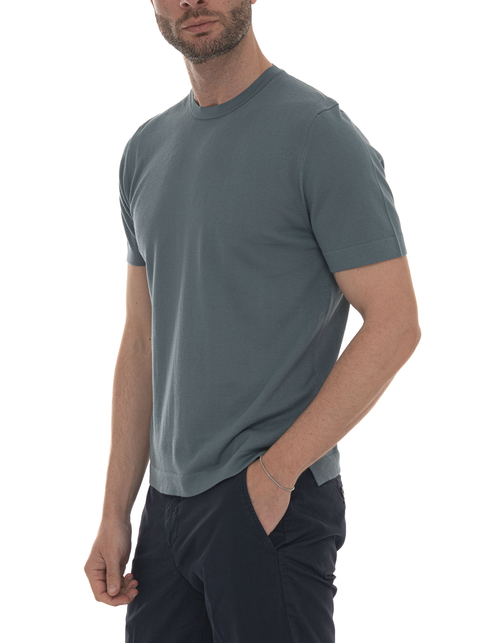  T-shirt In Maglina Cottoncrepe 