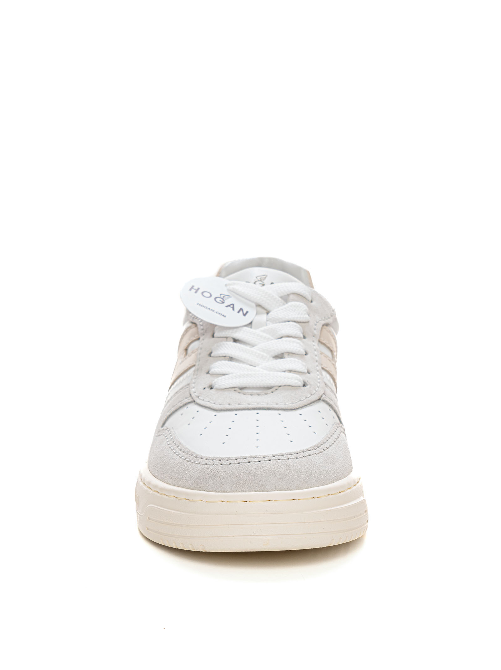  Sneakers In Pelle Con Lacci H30 