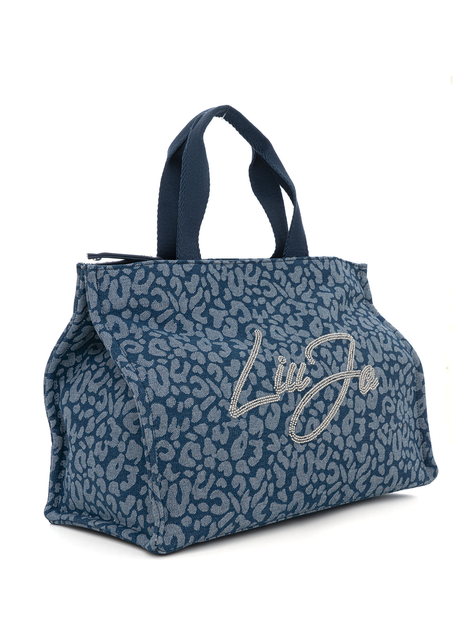  Borsa In Tessuto Modello Shopper 