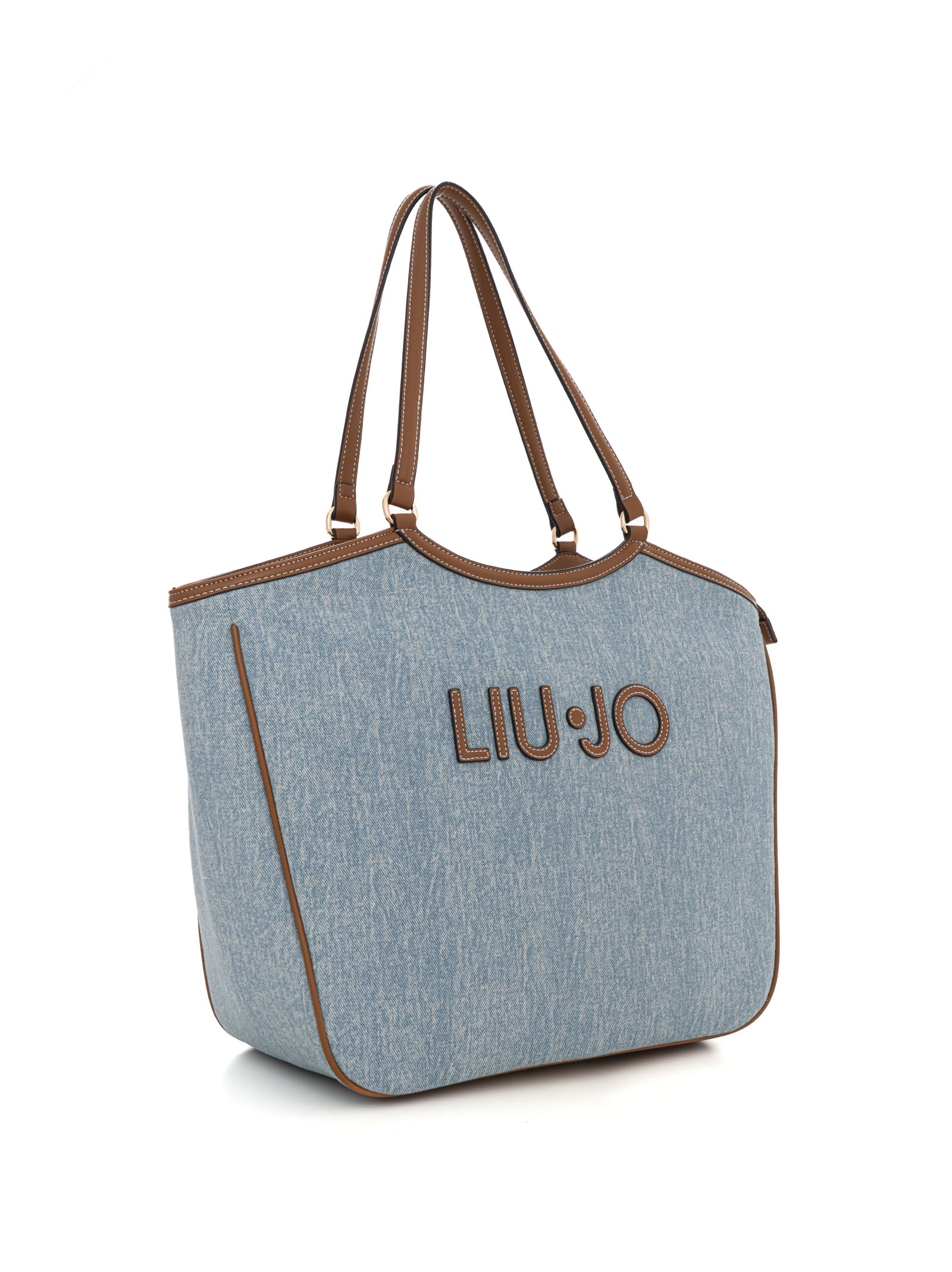  Borsa In Tessuto Modello Shopper 